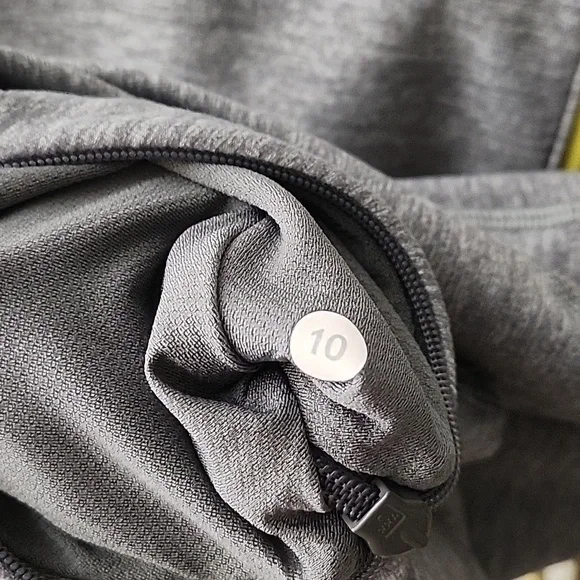 LULULEMON LUNO SIGNATURE UNIQE THUMB HOLE YELLOW ZIP WORKOUT COMFY GRAY-JACKET - Picture 3 of 16